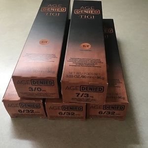 Age Deny TIGI hair color dye (5 pack)